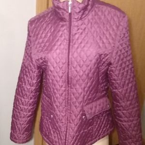Jane Ashley Purple Quilted Light Weight Jacket
